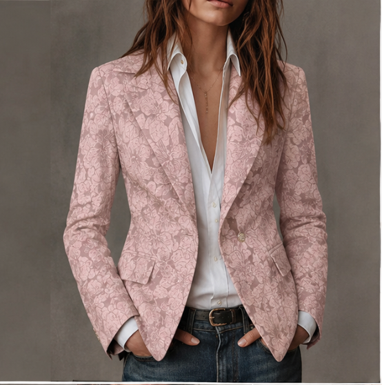 Michela | Blazer Jacquard Cachemire Slim